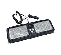YSSMAO Visière de Voiture à LED Bleue Rouge Strobe Clignotant Clignotant intérieur Pare-Soleil Soleil d'urgence Avertissement d'urgence pour Pompier de Police,Bleu