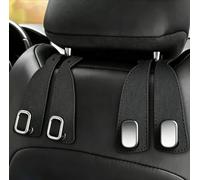 YSSQOVO 2 Crochet de Siège Voiture pour Audi A6 S6 C7 4G 2013-2018, Support Appui-Tête Multifonctionnel Double Crochet Robuste Noir Porte-Sac Pratique