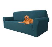 YSTELLAA Housse Canapé Extensible 3 Places, Housse de Canapé avec Accoudoirs, Super élastique Housse Canape pour Chiens et Chats Animaux Antisalissure (Vert Foncé, Canapé Largeur 183cm-234cm)