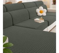 YSTELLAA Housse Coussin Canapé Extensible, 1 Place*3+Chaise Longue | Verde Militare, Housse Assise Canapé Universelle Antidérapante, Protection Meubles Couvre Pour Canapé