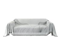 YSTELLAA Housse De Canapé 3 Places, 180×340CM, Protection Sofa, Jete De Canape Grande Taille Épaisses, Housse Universelle Four Seasons, Décoration Intérieure, pour Le Salon, Gris Foncé-Curve
