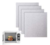 YSTrillion Mica Micro Ondes Universelle,4 Pièces Plaque Mica Pour Micro-Ondes,Plaque de Remplacement pour Les Accessoires de Micro-Ondes 15x12cm