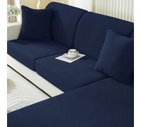 Ystyle Housse Assise Canapé Extensible, Housse Dossier Canapé, Universelle Housse Coussin Canape, Protection Meubles Couvre pour Canapé Antidérapante Couverture Canape (1 Place*2, Bleu Foncé)