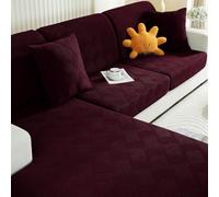 Ystyle Housse Assise Canapé, Housse Coussin Canape Extensible, Housse Dossier Canapé, Protection Meubles Couvre pour Canapé, Housses De Coussin De Siège De Canapé (1 Place*3, Rouge)