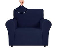 Ystyle Housse de Fauteuil Extensible, Housse Canapé 1 Place avec Accoudoirs, Protection Canape Chien, Universelle Hiver Sofa Cover, Housse de Canape Antidérapante, Bleu