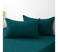 Ystyle Imperméable Taie d'oreiller 50x80cm Microfibre Premium Lot de 2, Housse Coussin Super Doux avec Fermeture par Enveloppe, Resistant et Lavable Hypoallergénique Anti-Acariens, Vert Foncé