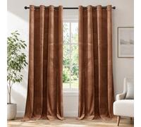Ystyle Rideau Occultant Velours Lot De 2, 140x300cm, Marron | Rideaux Salon Rideau Thermique Isolant Anti Chaud Intérieurs, Rideau Phonique Anti Bruit, Moderne Chambre Maison Dressing