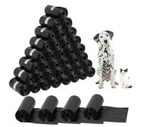 YSWOVUO 800 Pièces Sac a Crottes Chien, 30x22cm Sac a Caca pour Chien, Solides et Anti-fuite Sac Chien Crotte, Portable Sac Dejection Canine pour Intérieurs et Extérieurs, Noir
