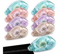 YSWOVUO Lot de 8 Rouleau de Colle Roller, 8mm x 8m Souris Roller Colle Ruban Adhésif Double Face, Transparent Colle Scrapbooking pour Travaux Manuels, Album Photo, Cartes, Journal, DIY Carte