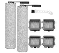 YSWOVUO Rouleau de Brosse Rechange et Filtre HEPA Compatibles avec Tineco Floor One S5/S5 Pro/S5 Pro 2/S5 Extreme Aspirateurs Secs et Humides, 2 Rouleaux de Brosse+4 Filtres+1 Brosse de Nettoyage
