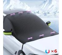 YSXLGSDAM Protege Pare Brise Givre pour Nissan Juke II (Facelift 2024) 2024 2025, Couverture Pare-Brise Voiture Anti Neige Glace (260CM * 115 CM) Accessoire Voiture,Black-Green