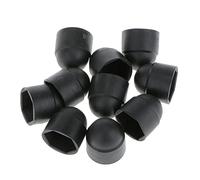 YsXoWiui 10 Pièces M6 Noir Dôme Boulon écrou Protection Capuchons Couvercle Vis Hexagonales M8x13mm, Noir, comme décrit