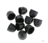 YsXoWiui 10 Pièces M6 Noir Dôme Boulon écrou Protection Capuchons Couvercle Vis Hexagonales M8x13mm, Noir A, M8 13 * 15mm