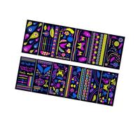 YsXoWiui 12 Autocollants Lumineux pour Art, Tatouages temporaires pour Les Soirées Blacklight, Style B