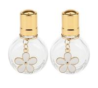 YsXoWiui 2 Flacons D'huile avec étiquettes En Forme de Fleur, Petits Flacons