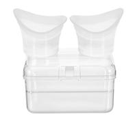 YsXoWiui 3 Pièces Coupes de Lavage Oculaire Gobelet de Rinçage Kit de Nettoyage Verre de Soin Réutilisable avec Boîte de Rangement Adapté pour Les Adultes et, Gris