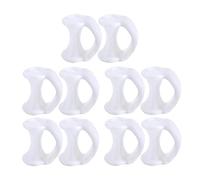 YsXoWiui 5 Paires Séparateur D'Orteils Silicone Orthèse Écarteur D'Orteils Petit D'Orteils Soutien Protection Adapté pour Randonnée, Blanc
