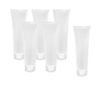 YsXoWiui 6 Pièces Tube Cosmétique Vide Bouteille Contenant Transparent PETG Fonction Étanche Pratique Convient pour Déplacement Famille, Bouchon à vis 50 ml