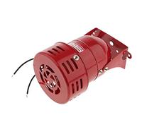 YsXoWiui Alarme Industrielle Sirène d'Alerte Sonore Électrique MS 190 Installation Moteur Puissant avec Commande par Capteur Adaptée pour Sites, Rouge (220V)