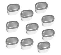 YsXoWiui Assortiment de Manchons de Sertissage en Aluminium de Qualité Supérieure, Argent, 5mm
