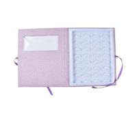 YsXoWiui Boîte de Rangement pour Faux Cils avec Couvercle à Fenêtre élégant à Cils Multicouches pour Faux Cils, Organisateur de Cosmétiques et, Violet