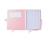 YsXoWiui Boîte de Rangement pour Faux Cils avec Couvercle à Fenêtre élégant à Cils Multicouches pour Faux Cils, Organisateur de Cosmétiques et, Rose