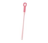 YsXoWiui Brosse de Nettoyage pour Pieds En Silicone Doux avec Long Manche pour Enlever La Peau Morte Adapté Aux Personnes à Mobilité Réduite, Rose à Poils Longs