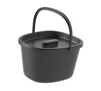YsXoWiui Chaise Percée Portable avec Seau pour La Maison et Le Camping, Noir