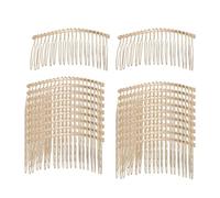 YsXoWiui Ensemble de 20 Peignes à Cheveux En Métal, Peignes de Mariage, Accessoires pour Cheveux avec Un Design En Fil Torsadé pour Les Coiffures de Mariée, Le, or