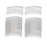 YsXoWiui Ensemble de 20 Peignes à Cheveux En Métal, Peignes de Mariage, Accessoires pour Cheveux avec Un Design En Fil Torsadé pour Les Coiffures de Mariée, Le, ARGENT