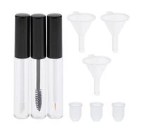 YsXoWiui Ensemble de 3 Pièces Comprenant Un Flacon pour Sérum pour Cils, Un Flacon Cosmétique, Un Tube de Vide, Un Flacon de Gloss, Un Entonnoir et Des, 10 ml