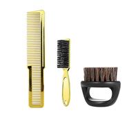 YsXoWiui Ensemble de Peignes de Coiffure : Peigne Plat, Peigne, Brosse de Coiffage, Matériau PP, Manche Ergonomique Antidérapant, Convient à Un Usage Personnel, or