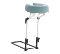 YsXoWiui Ensemble Matelas et Oreillers Réglables pour La Tête et Le Visage, Support de Massage Pliable, Dossier En Mousse à Mémoire de Forme pour La Relaxation, Bleu Clair