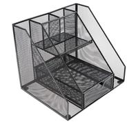 YsXoWiui Étagère de Classement Verticale pour Bureau, Organiseur Métallique pour Le Rangement de Documents Au Bureau, Drawer Pouce The Middle