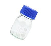 YsXoWiui Flacon Gradué pour Réactifs, Flacon de Laboratoire à Large Ouverture, Flacon Rond en Verre Borosilicaté avec Marquage de Sécurité pour L'école, Le, 100 ML