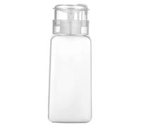 YsXoWiui Flacon Pompe Vide En Verre avec Couvercle Verrouillable, Idéal pour Les Manucures et Les Ce Flacon-pompe étanche Est Muni D'un Bouchon à, 250 ml de blanc