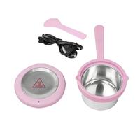 YsXoWiui Fondoir à Cire électrique avec Poignée, Facile à Nettoyer, En Acier PP Robuste. Fonction : pour Une Fonte Rapide, Rose