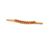 YsXoWiui Gua Sha Bâton de Massage Scraping En Bois Perlé Guasha Outil Sculpture Corporelle Points Acupression Ergonomique Portable Relaxant pour Sportifs Trava, Couleur Bois 31 Perles