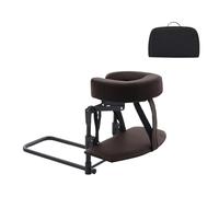 YsXoWiui Home Top Massage Kit avec Coussin Ajustable Support Ergonomique pour Tête et Visage Planche de Maintien Main Repose-tête En Alliage et Mousse PU Adapt, CafÉ