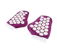 YsXoWiui Lot de 2 Gants de Massage et D'acupuncture avec Picots Activateurs de Points de Pression et Matériau Respirant, pour Le Bureau, Les, La Ma, Violet