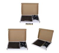 YsXoWiui Lot de 3 X 100 Flacons En Verre Vides avec Réducteur D'orifice, Petits Flacons de 1 Ml pour La Fabrication de Drams DIY.