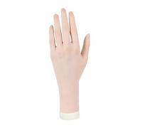 YsXoWiui Mannequin D'entraînement à La Manucure, Main Flexible Féminine, Prothèses D'ongles En Acrylique, Présentoir à Bijoux pour La Pratique Du Nail, Main Gauche