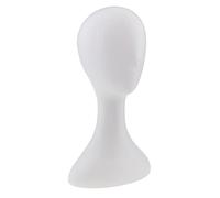 YsXoWiui Mannequin Mannequin Mannequin Tête Perruque Lunettes Affichage Modèle Stand, Blanc