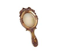 YsXoWiui Miroir à Main Vintage de Style Ancien avec Poignée, Miroir Cosmétique
