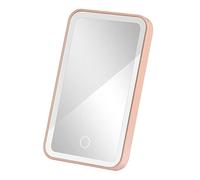 YsXoWiui Miroir de Maquillage Portable avec LED Intégrées Support Antidérapant et pour Réglage Lumineux Pratique pour Cosmétique, ROSE
