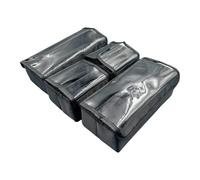 YsXoWiui Organisateur de Trousse de Maquillage avec Séparateurs Ajustables, Mallette de Travail, Accessoires Essentiels, Trousse à Cosmétiques, 2 Grands, 2 Petits