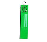 YsXoWiui Pochette de Rangement pour Postiches, Mèches et Extensions de Cheveux, avec Cintre et Fermeture éclair. Fabriquée En PVC Transparent, Elle Protège de, c'est vert