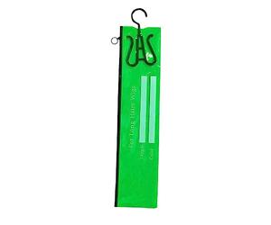 YsXoWiui Pochette de Rangement pour Postiches, Mèches et Extensions de Cheveux, avec Cintre et Fermeture éclair. Fabriquée En PVC Transparent, Elle Protège de, c'est vert