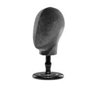 YsXoWiui Présentoir à Chapeaux, Support de Rangement pour Têtes de Mannequin, Présentoir à Casquettes, Porte-perruques En Bois PP Léger et Tissu avec Une, Noir