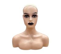 YsXoWiui Présentoir Mannequin pour Perruques Féminines avec épaules, Support pour Perruques, Présentoir à Bijoux, Support pour Lunettes, Matériau PP, Léger et, D